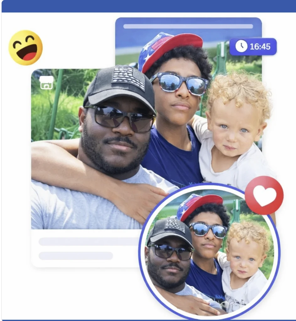 A family sharing a joyful moment together